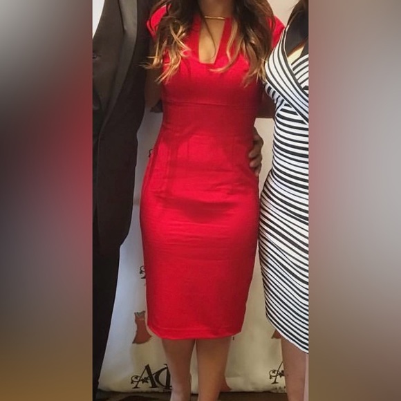 Red Calvin Klein Dress - Picture 2 of 2